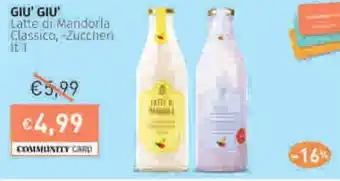 Prezzemolo e Vitale GIỮ GIỮ Latte di Mandorla Classica, Zuccher offerta