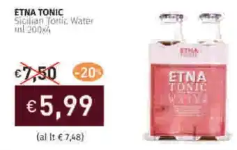 Prezzemolo e Vitale ETNA TONIC Sicilian Tonic Water offerta