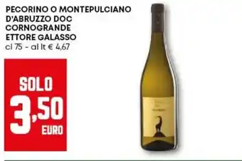 Pam Pecorino o montepulciano d'abruzzo doc cornogrande ettore galasso offerta