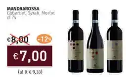 Prezzemolo e Vitale MANDRAROSSA Cabernet, Syrah, Merlot offerta