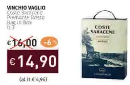 Prezzemolo e Vitale VINCHIO VAGLIO Coste Saracene Piemonte Rosso Bag in Box offerta