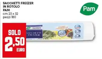 Pam Sacchetti freezer in rotolo PAM offerta