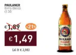 Prezzemolo e Vitale PAULANER Birra Weiss offerta