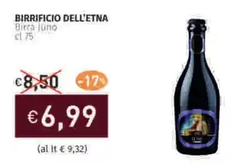 Prezzemolo e Vitale BIRRIFICIO DELL'ETNA Birra-Juno offerta