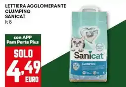 Pam Lettiera agglomerante clumping SANICAT offerta