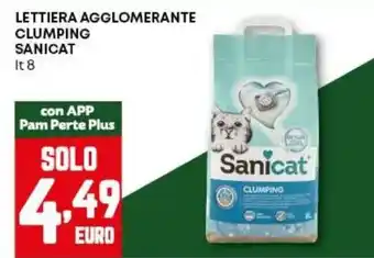 Pam Lettiera agglomerante clumping SANICAT offerta