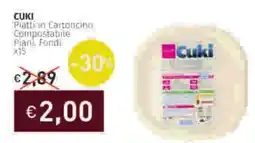 Prezzemolo e Vitale CUKI Plattiin Cartoncino Compostabile offerta