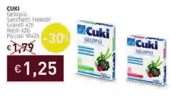 Prezzemolo e Vitale CUKI Gelopiù Sacchetti Freezer offerta