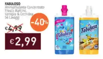 Prezzemolo e Vitale FABULOSO Ammorbidente Concentrate Vaniglia & Orchidea offerta