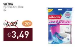 Prezzemolo e Vitale VILEDA Panno Actifibre x2 offerta