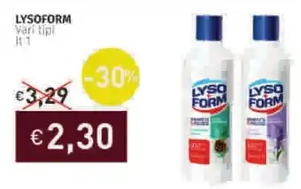 Prezzemolo e Vitale LYSOFORM Vari Tipi offerta