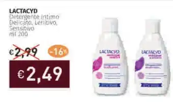 Prezzemolo e Vitale LACTACYD Detergente intimo Delicato, Lenitivo. Sensitive offerta