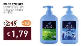 Prezzemolo e Vitale FELCE AZZURRA Sapone Liquido Classico, Fresco offerta