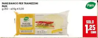 Pam Pane bianco per tramezzini PAM offerta