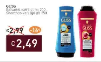 Prezzemolo e Vitale GLISS Balsamo vari tipi/Shampoo vari tipi offerta