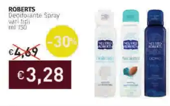 Prezzemolo e Vitale ROBERTS Deodorante Spray offerta