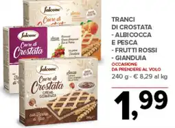 Todis Tranci di crostata - albicocca e pesca - frutti rossi - gianduia offerta