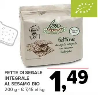 Todis Fette di segale integrale al sesamo BIO offerta