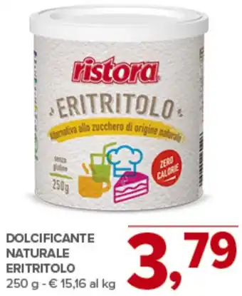 Todis Dolcificante naturale eritritolo ristora offerta