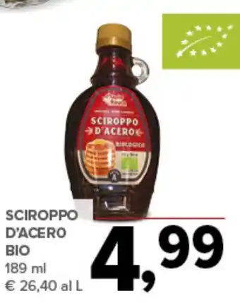 Todis Sciroppo d'acero BIO offerta