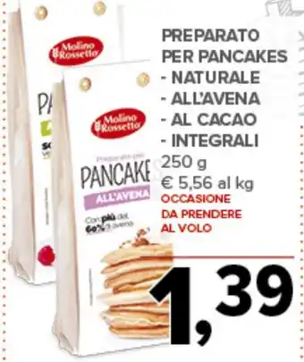 Todis Molino Rossetto Preparato per pancakes offerta