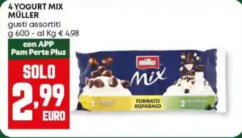 Pam 4 yogurt mix MÜLLER offerta