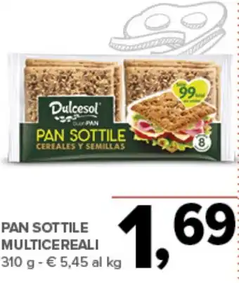 Todis Dulcesol Pan sottile multicereali offerta