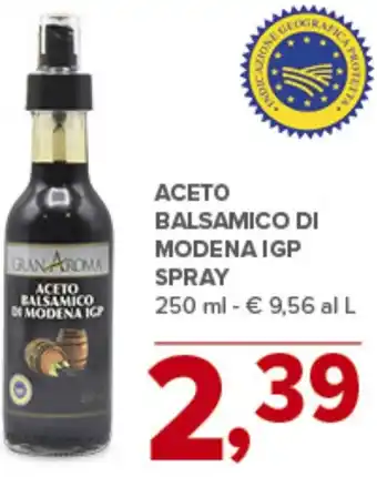 Todis Aceto balsamico di modena igp spray offerta