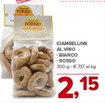 Todis Tesori del FORNO Ciambelline al vino offerta