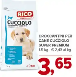 Todis Croccantini per cane cucciolo super premium RICO offerta