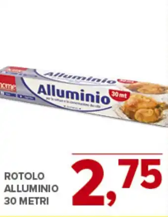 Todis Rotolo alluminio 30 metri offerta