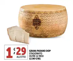 Deco Supermercati Grana padano dop stagionato oltre 12 mesi offerta