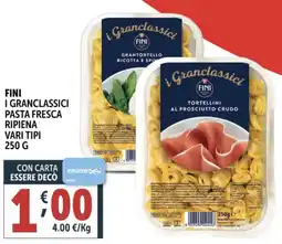 Deco Supermercati Fini i granclassici pasta fresca ripiena offerta