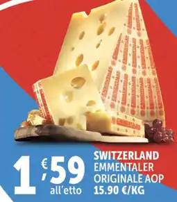 Deco Supermercati Switzerland emmentaler originale aop offerta