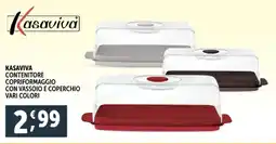 Deco Supermercati Kasaviva contenitore copriformaggio con vassoio e coperchio offerta