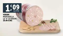 Deco Supermercati Veroni mortadella la "v" di veroni offerta