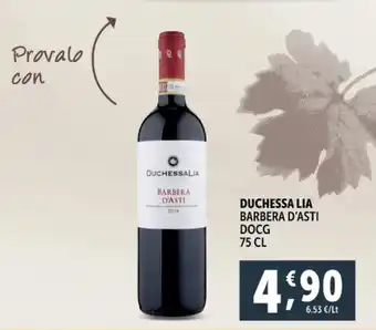 Deco Supermercati Duchessa lia barbera d'asti docg offerta