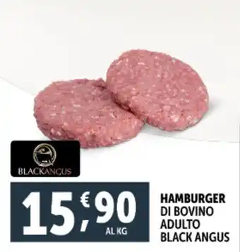 Deco Supermercati Hamburger di bovino adulto black angus offerta