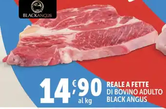 Deco Supermercati Reale a fette di bovino adulto black angus offerta