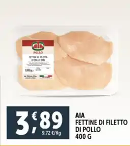 Deco Supermercati Aia fettine di filetto di pollo offerta