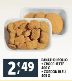 Deco Supermercati Panati di pollo crocchette cordon bleu offerta