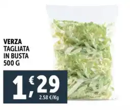 Deco Supermercati Verza tagliata in busta offerta