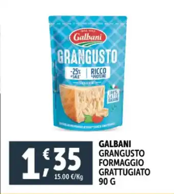 Deco Supermercati Galbani grangusto formaggio grattugiato offerta