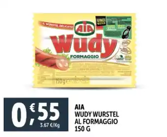 Deco Supermercati Aia wudy wurstel al formaggio offerta