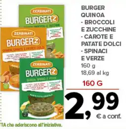 Todis Burger quinda carote e patate dolci - spinaci e verze offerta