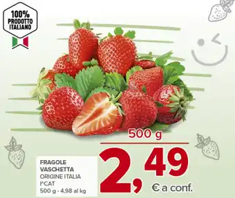 Todis Fragole vaschetta origine italia icat offerta