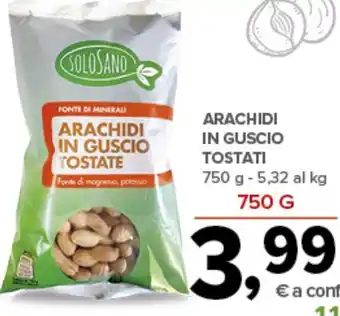 Todis Arachidi in guscio tostati offerta