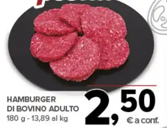 Todis Hamburger di bovino adulto offerta