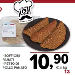 Todis - sofficini panati -petto di pollo panato offerta