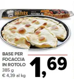 Todis Base per focaccia in rotolo offerta